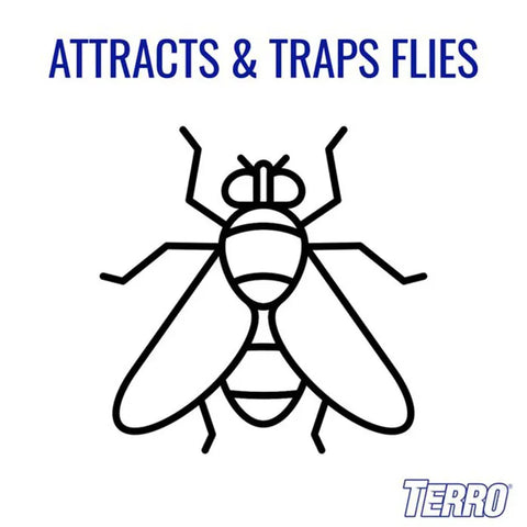 TERRO® Fly Magnet® Sticky Fly Paper Trap - 4 Pack